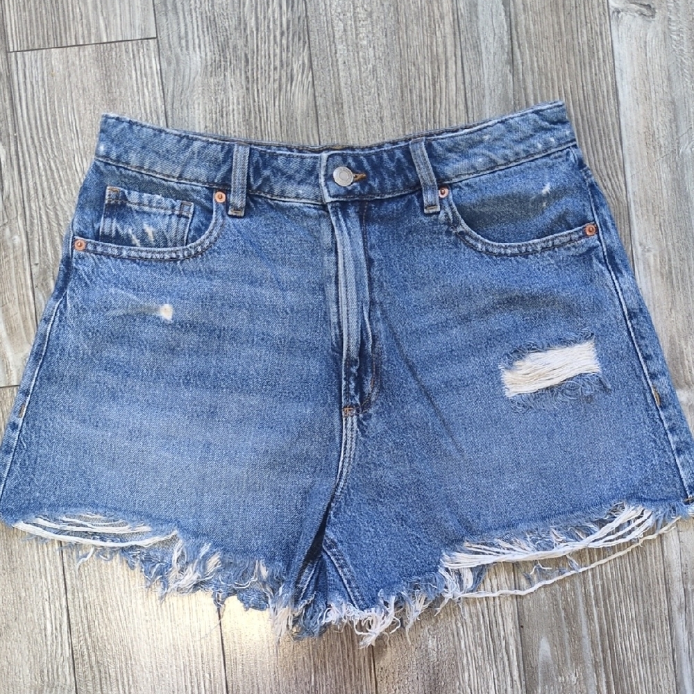 Dynamite Denim Distressed Women High Rise Shorts Size 29
